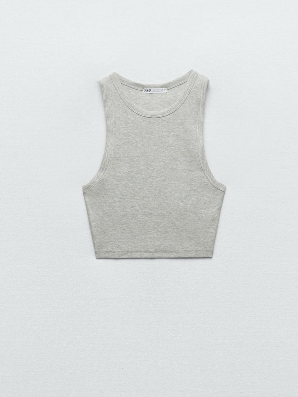 Zara Basic Rib Tank Top - Size Medium